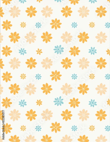 seamless pattern with flowers floral background wallpaper