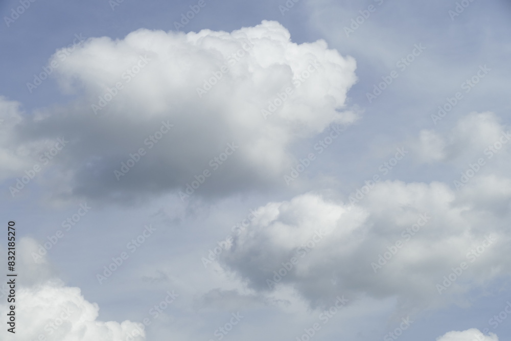 Weisse Wolken, grau-blauer Himmel, Hintergrundbild, Deutschland Weisse Wolken, grau-blauer Himmel, Hintergrundbild, Deutschland