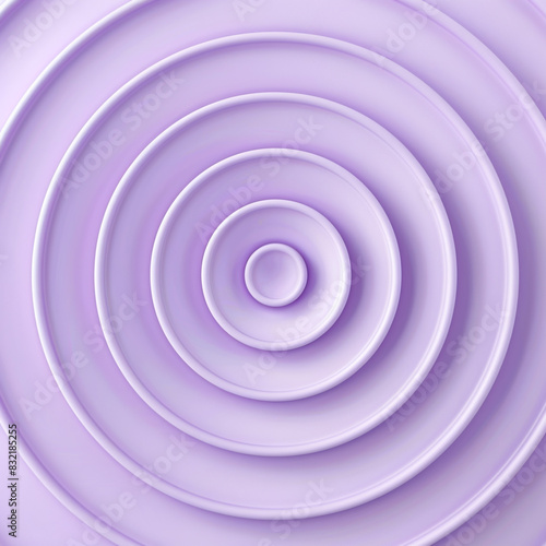 Gentle lavender neumorphic circles ideal for calm beauty app visuals.