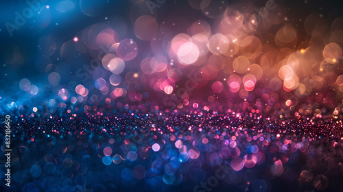 Abstract background with shimmering colored light texture photo