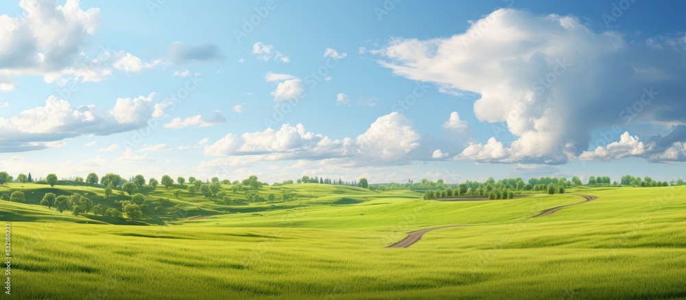 Summer fields. Creative banner. Copyspace image Summer fields. Creative banner. Copyspace image