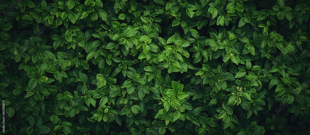 Green bush background. Creative banner. Copyspace image Green bush background. Creative banner. Copyspace image