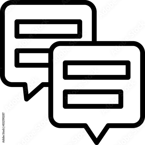  chat message icon. Vector Illustration