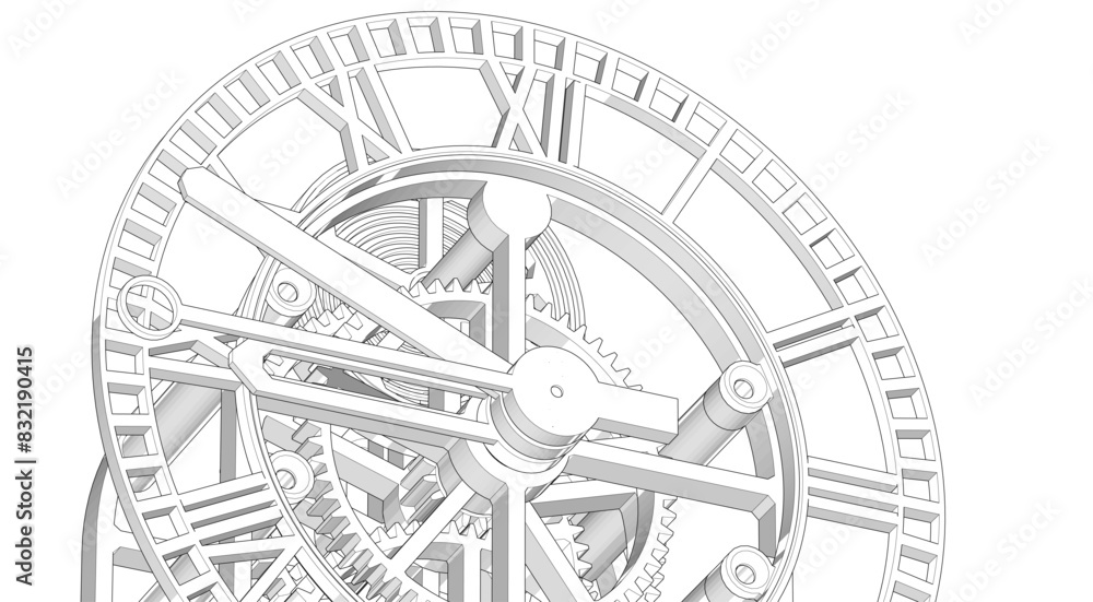 clock graphic symbol 3d illustration
clock graphic symbol 3d illustration