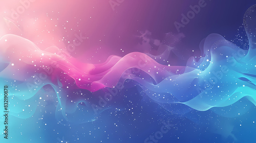 an abstract concept of very clear and simple LinkedIn banner with tech vibes LinkedIn banner with tech and HR elements  turquoise and purple colors