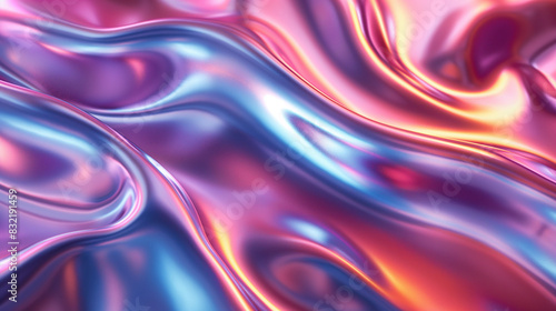 Abstract Silk background with waves  Abstract background with waves  pink and blue abstract background with ultraviolet neon glow  blurry light lines  waves  