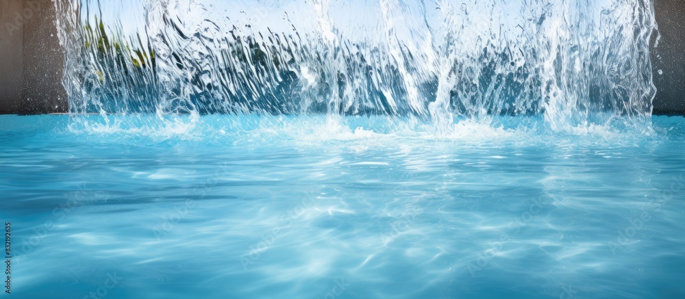 Patterns of movement of water in the pool. Creative banner. Copyspace image Patterns of movement of water in the pool. Creative banner. Copyspace image