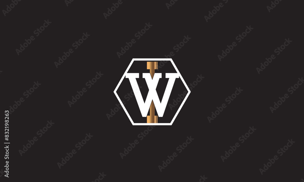 WI, IW, W, I Abstract Letters Logo Monogram WI, IW, W, I Abstract Letters Logo Monogram