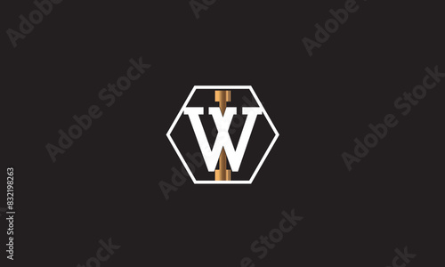 WI, IW, W, I Abstract Letters Logo Monogram	