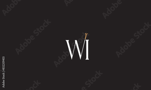 WI, IW, W, I Abstract Letters Logo Monogram