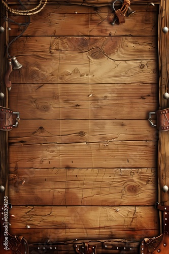 Woodtextured template with steakhouse elements ideal for an american restaurant menu