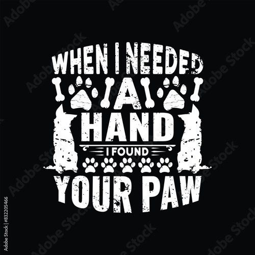 Dog typographic t shirt design vector graphic - Dog Lover quotes design.