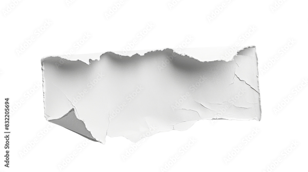 White paper ripped White paper ripped