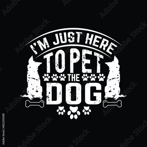 Dog typographic t shirt design vector graphic - Dog Lover quotes design.