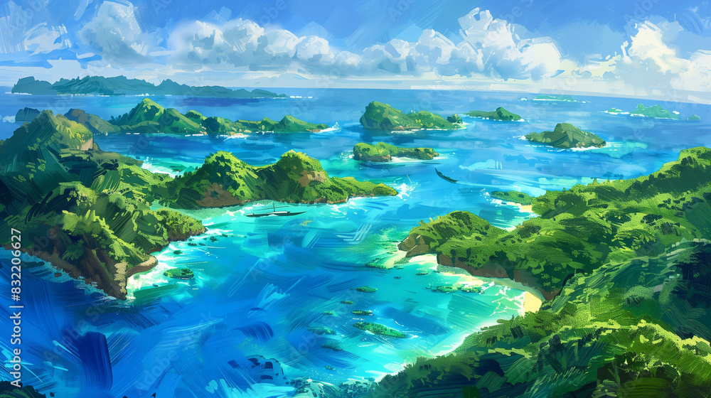 Fototapeta premium lake in the mountains