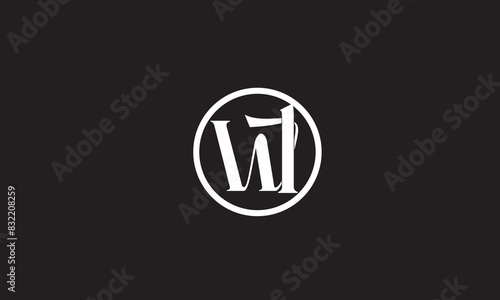 WI, IW, W, I Abstract Letters Logo Monogram	