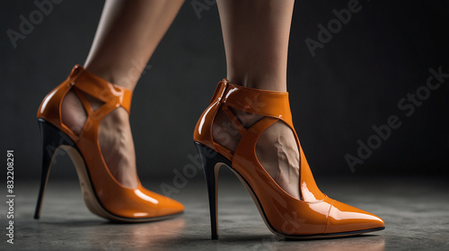 cone heels shoes