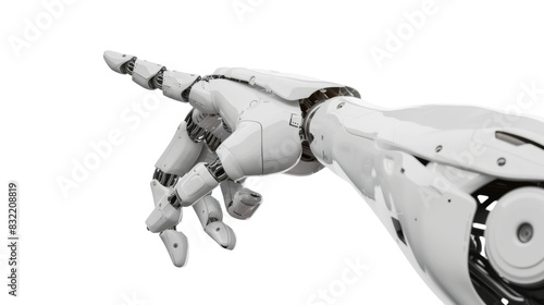 Robotic hand pointing his finger