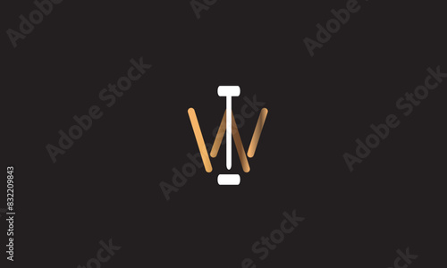 WI, IW, W, I Abstract Letters Logo Monogram	