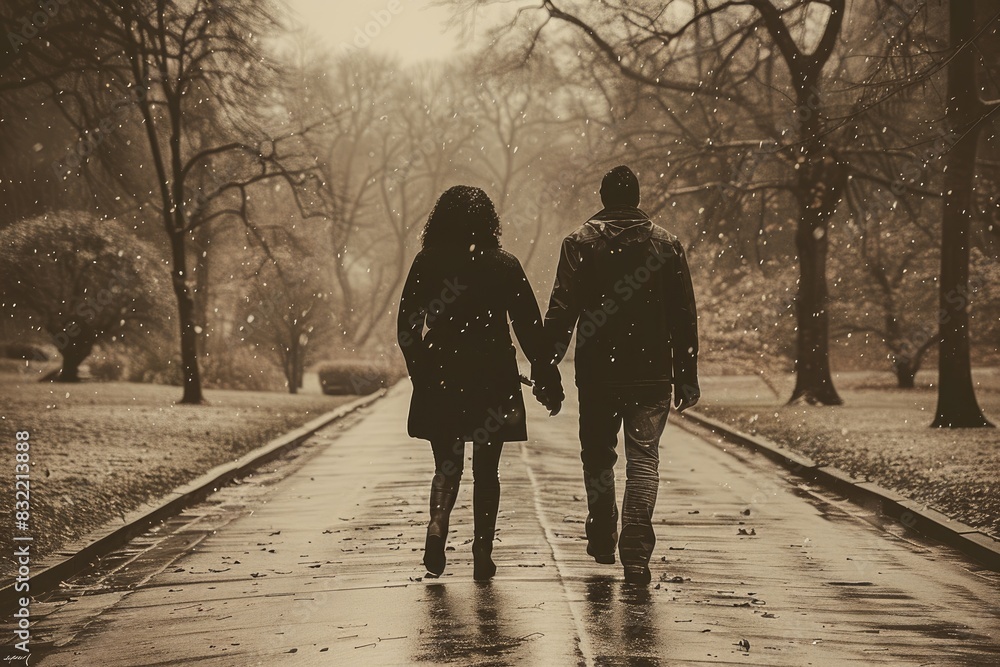 Happy romantic couple walking professional photography Happy romantic couple walking professional photography