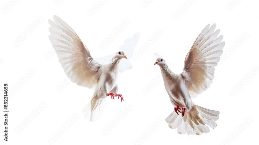 Obraz premium Wedding doves animal pigeon flying