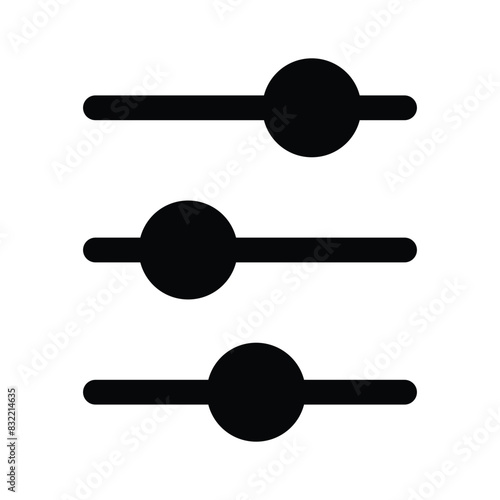 Get this amazing icon of equalizer, ready to use vector
