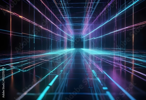 Abstract Digital Network Background, the concept of electronic connections in a digital world.