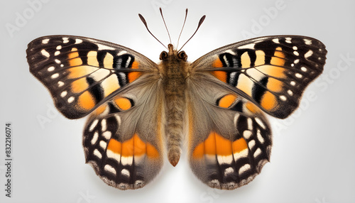 butterfly Druryeia antimachus m isolated on white background