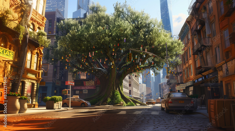 Fototapeta premium street at night