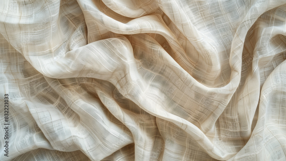 Natural Elegance: Beige Linen Fabric Texture Natural Elegance: Beige Linen Fabric Texture