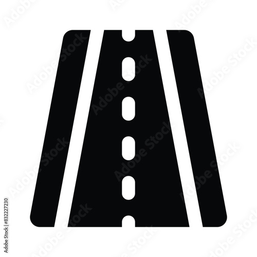 Get your hold on this creative icon of highway, motorway vector design
