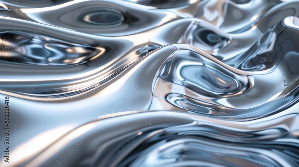 Smooth Metallic Surface, Generative AI Smooth Metallic Surface, Generative AI