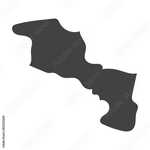 Aragua vector map design photo