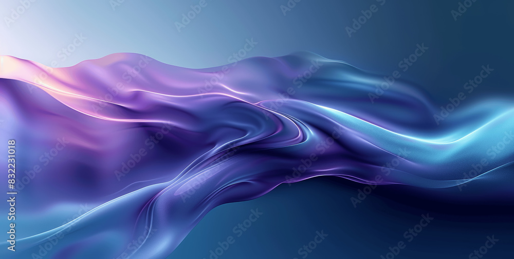 Obraz premium Abstract Energy Wave Background in Blue and Purple