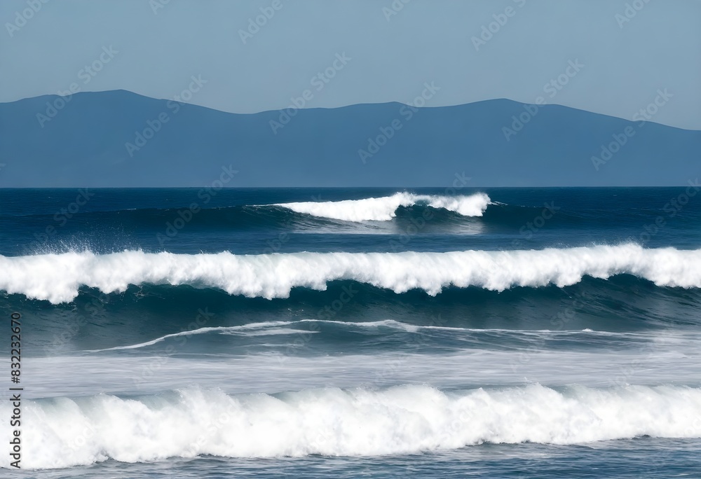 Fototapeta premium sea water waves photo