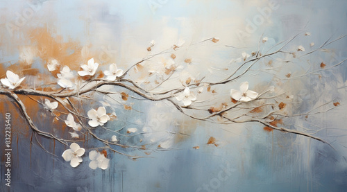 Abstract Floral Impressionism Artwork	
