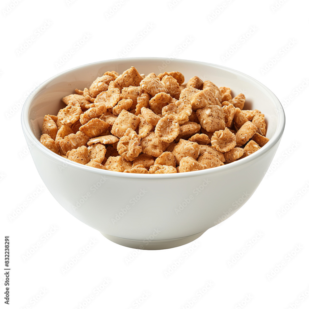Bowl of cereal isolated on white background Bowl of cereal isolated on white background