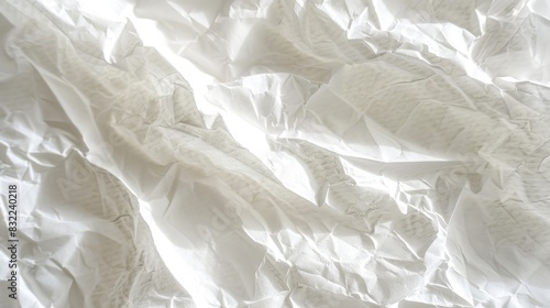 Wallpaper Mural close-up of smooth white parchment or paper texture, showcasing intricate fibers and material details, isolated on a clean and empty blank background. Torontodigital.ca