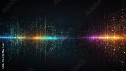 Digital abstract light background with spectrum 