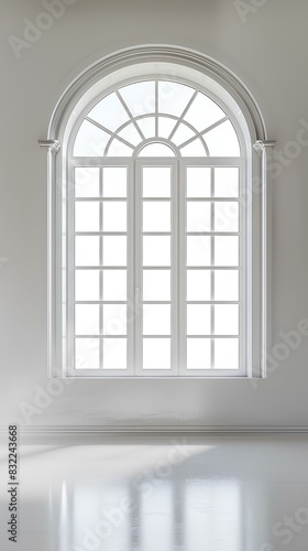 window in a white wall
