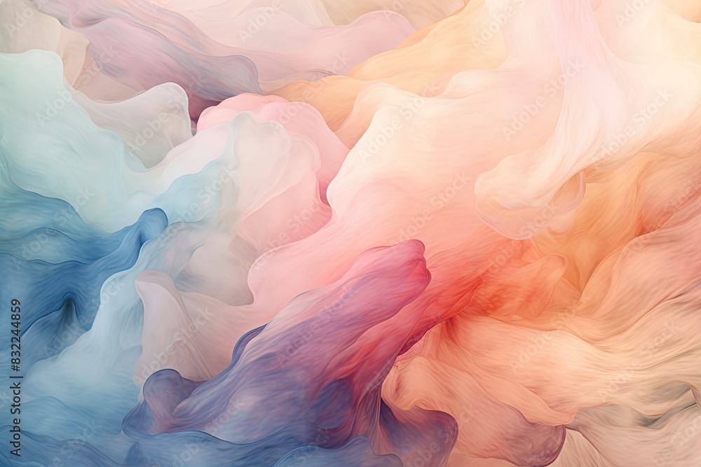 Abstract wallpaper with soft smoke colors