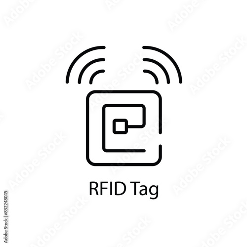 RFID Tag icons  vector icon
