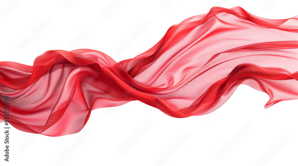 The red fabric fluttering in the wind The red fabric fluttering in the wind