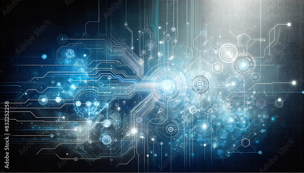 Futuristic Digital Background for Tech Processes and AI Futuristic Digital Background for Tech Processes and AI