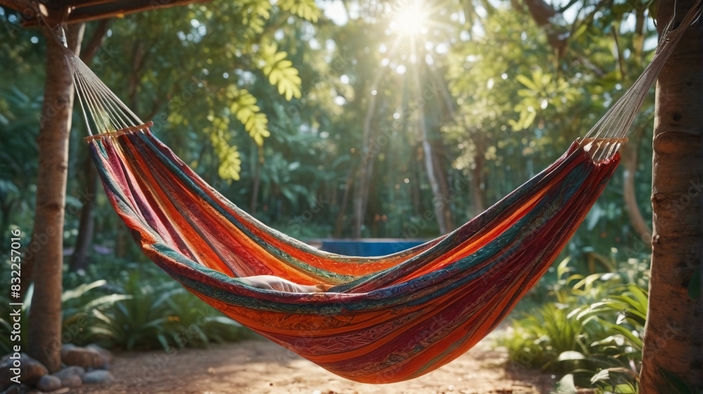 Hammock Retreat: Escaping to a World of Rest and Renewal, Generative AI Hammock Retreat: Escaping to a World of Rest and Renewal, Generative AI