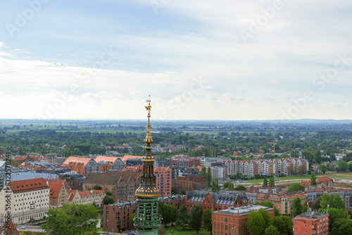 View of Gdansk from the observation deck.