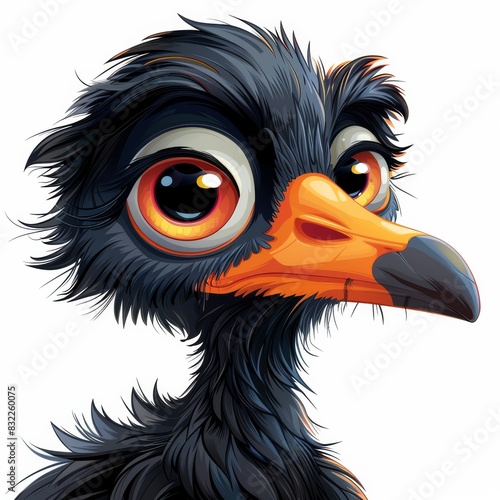Within the cartoon world, the emu takes on various roles, from a mischievous troublemaker to a loyal friend, endearing itself to audiences of all ages. photo