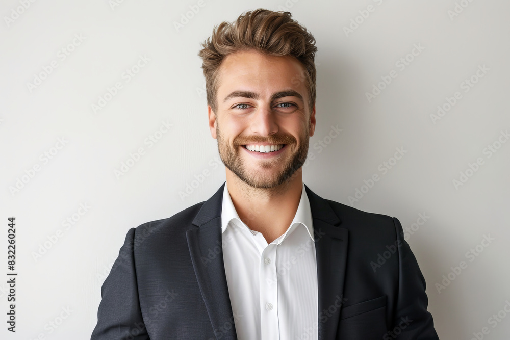 Portrait of a confident smiling man in formal suit Portrait of a confident smiling man in formal suit