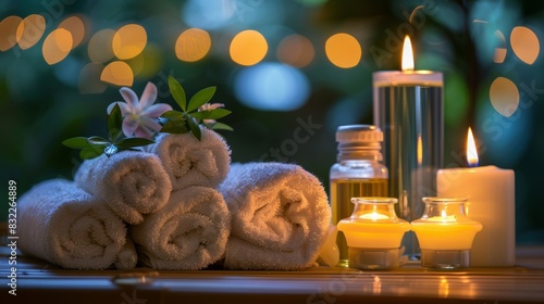 Aromatherapy candles and essential oils