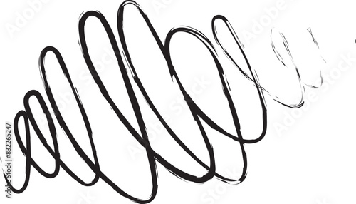 Swirl pencil texture of writing. Hand drown vector illustration